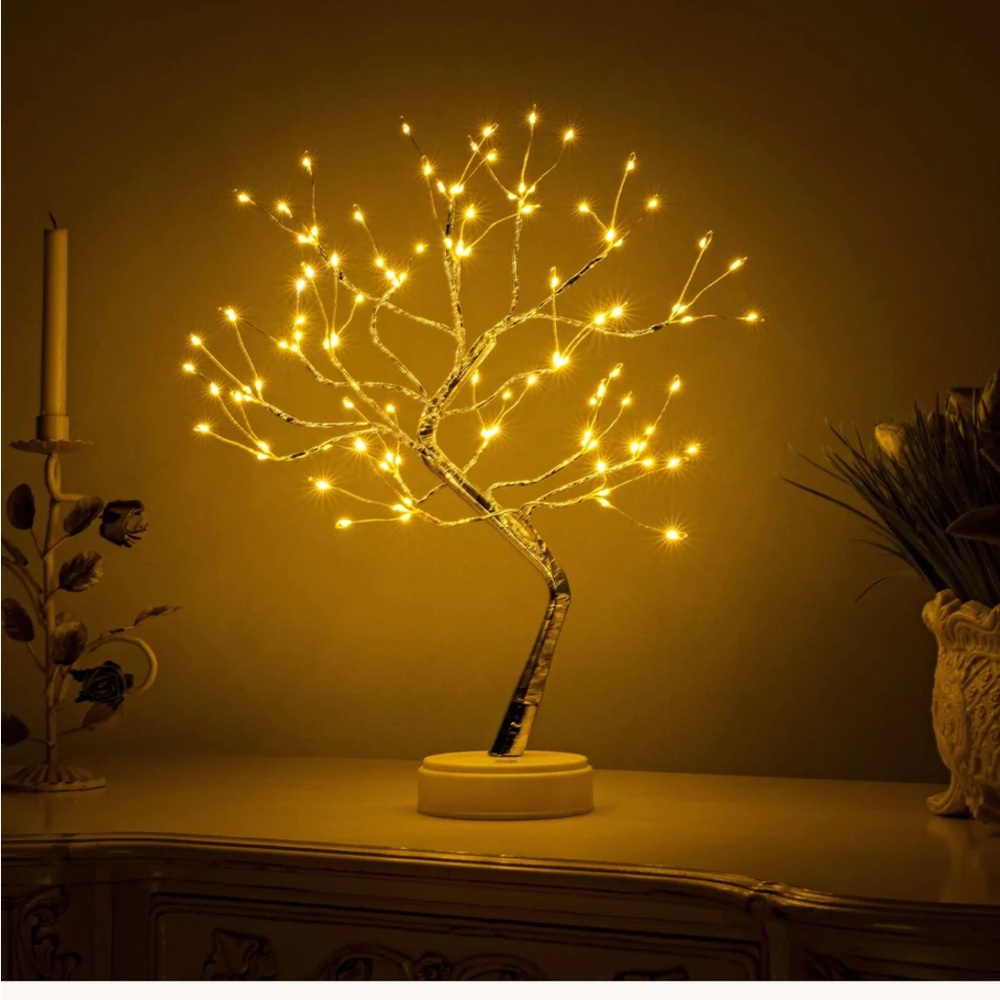 NIB Set of 2 Twinkling Tree Fairy Spirit Light Tree